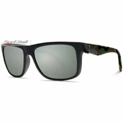 Venture Eyewear Avalanche Matte Black Smoke Mirror Polarised Sunglasses