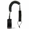 Creatures Of Leisure SUP 10 Coiled Knee (3m X 8mm) Black Leash -SURF SAIL AUSTRALIA Sales 540394