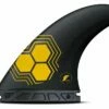 Futures AM2 Alpha Carbon Large Tri Fin Set Carbon Yellow