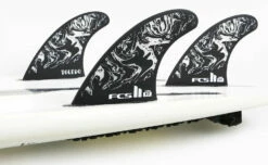 FCS II Filipe Toledo PC Athlete Series Accelerator Tri Fins Black White -SURF SAIL AUSTRALIA Sales 605137 2