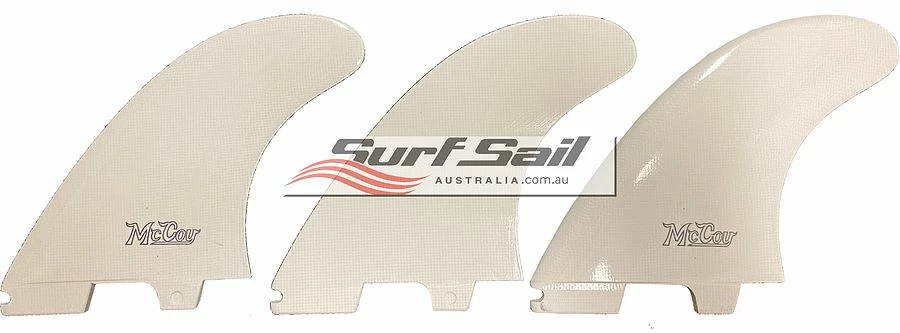 Mccoy Fibreglass Tri Fin Set FCS2 Compatible 3 Mccoy Fibreglass Tri Fin Set FCS2 Compatible
