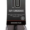 Ocean And Earth Diamond Flex Longboard Leash BLACK 10 Ft -SURF SAIL AUSTRALIA Sales 609771