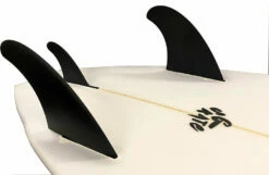 Aussie Skegs Twin Plus 1 FCS2 Compatible Composite Tri Set