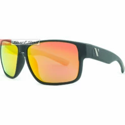 Venture Eyewear Summit Matt Black Red Iridium Polarised Sunglasses