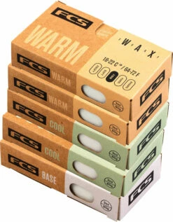 FCS Mixed 5 Pack Wax Basecoat Cool And Warm
