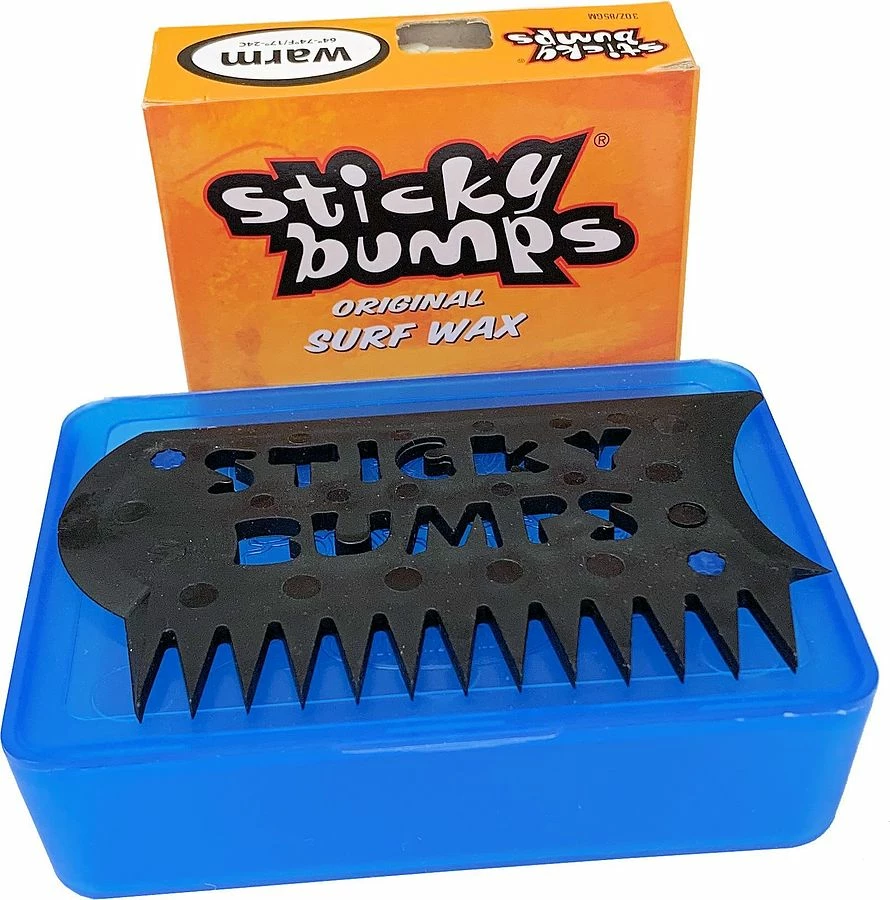 Sticky Bumps Wax Box With Block Of Wax Combo 3 Sticky Bumps Wax Box With Block Of Wax Combo