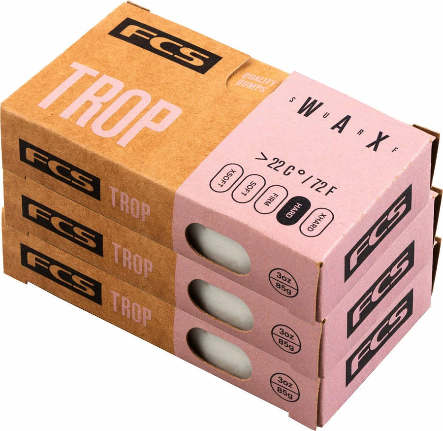 FCS Tropical Wax 3 Pack 3 FCS Tropical Wax 3 Pack